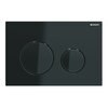Geberit Sigma 115.651.SJ.1 Смывная клавиша, для двойного смыва, цвет металлический хромированный черный: хромированный черный, черный
