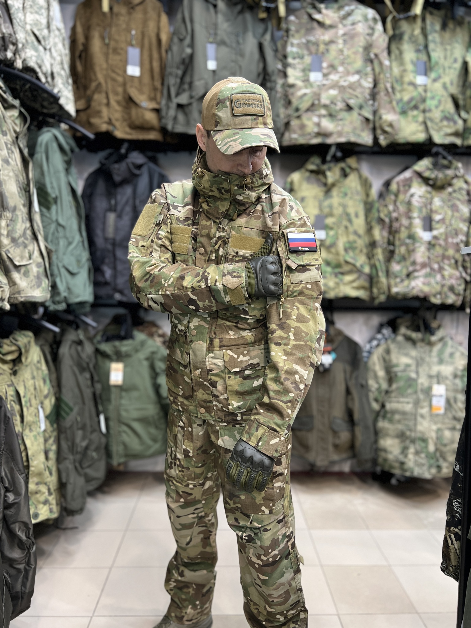 Костюм тактический Rescuer Мультикам (RipStop, MOLLE, демисезон)
