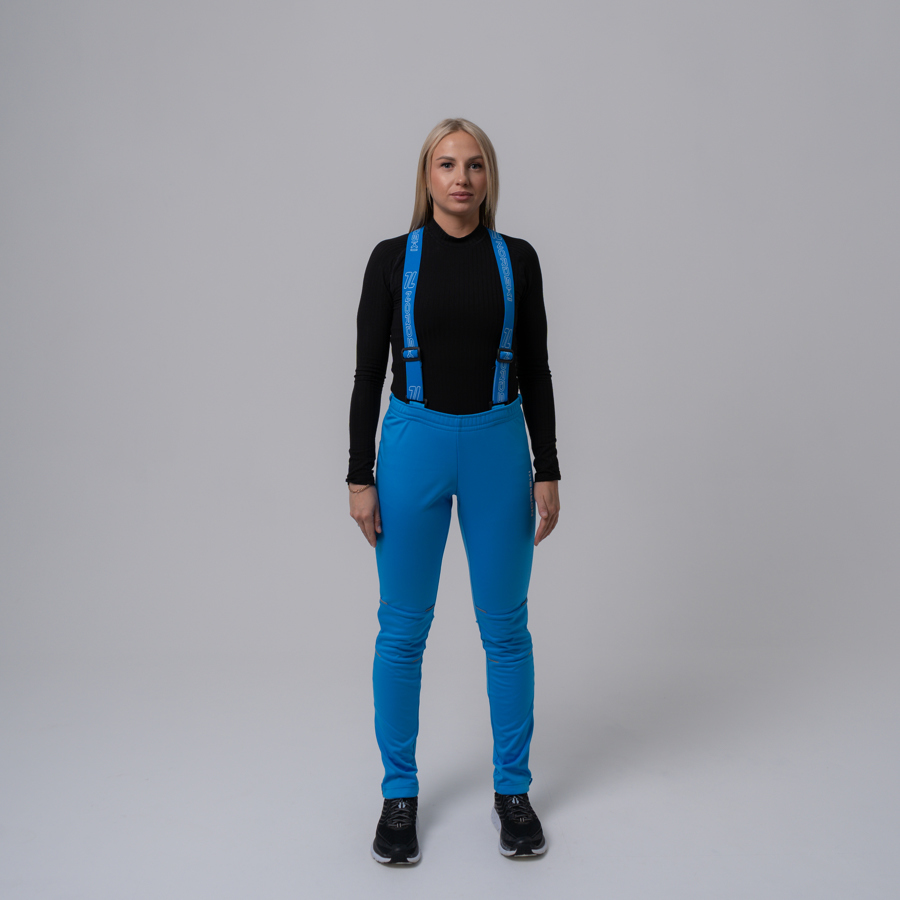 Nordski Premium разминочный лыжный костюм женский blue-red - 5