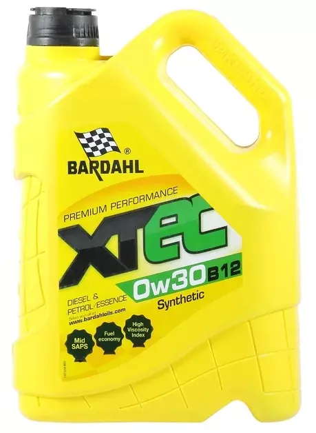 Синтетическое моторное масло Bardahl XTEC 0W-30 B12, 5 л