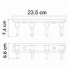 WasserKRAFT Oder K-3074 Крючок, цвет: хром