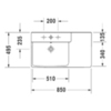 Duravit P3 Comforts 2333850000 Раковина мебельная