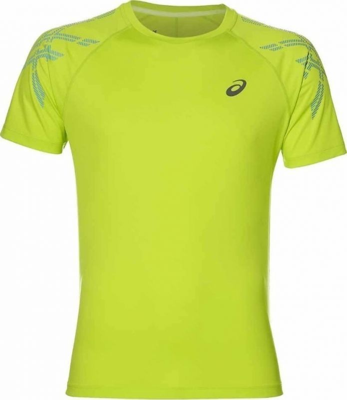 Футболка для бега мужская Asics SS Stripe Top лайм