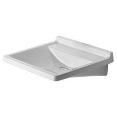 Duravit Starck 3 312600000 Раковина подвесная узкая 600х545 мм. с переливом, с намеч отв под смеситель, цвет белый фото