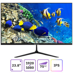 Монитор Mastero 23.8'' US2422H, FHD, IPS, 75Гц, чёрный, 4мс, 5000:1, 250 Кд/м2, VGA, HDMI