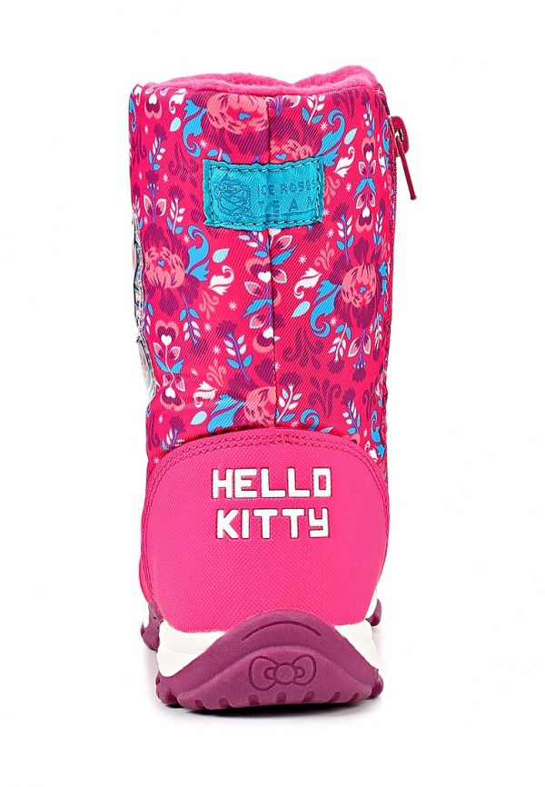 Зимние сапоги Хелло Китти (Hello Kitty) на молнии с мембраной для девочек, цвет розовый