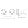 Gessi 316 54236#299 Внешняя часть термост. смесителя на 3 потребителя, Black XL