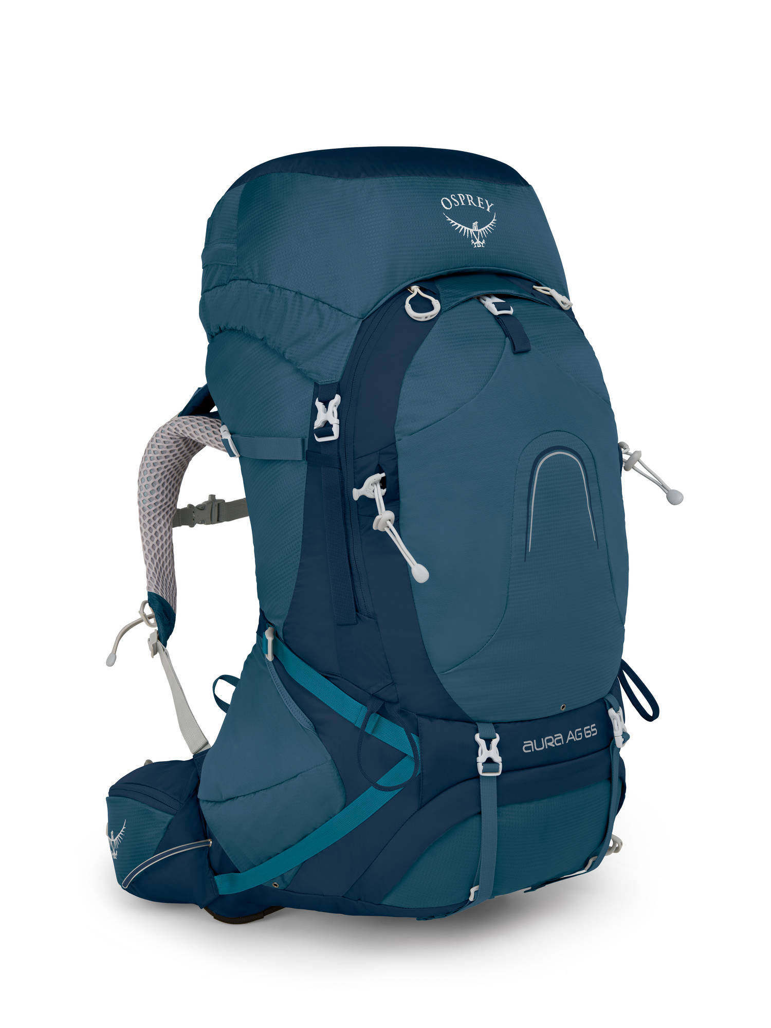 Туристические рюкзаки Рюкзак женский Osprey Aura AG 65 Women's Challenger Blue Aura_AG_65_S18_Side_Challenger_Blue_web.jpg