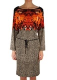 Платье из вискозы ROBERTO CAVALLI