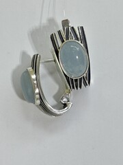 Ламарка (серьги из серебра)