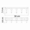 WasserKRAFT Oder K-3075 Крючок, цвет: хром