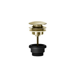 Gessi 316 54599#727 Донный клапан нажимной “Stop&Go”, для раковин без перелива, цвет Brushed Brass PVD фото
