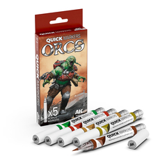 Набор акриловых маркеров AK Interactive Quick Marker Set - Orcs
