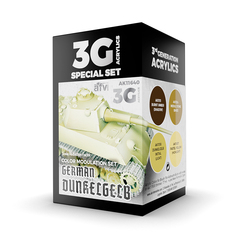 Набор красок AK Interactive German Dunkelgelb Modulation Set 3G, 4 краски