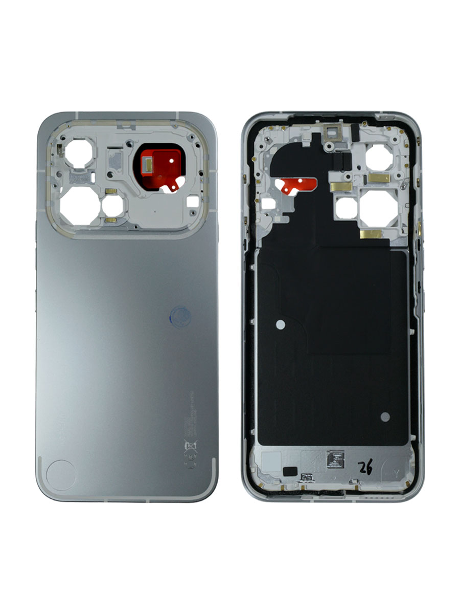 Задняя крышка для Nothing Phone (4a) Pro без стекла камеры, белая (White)