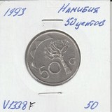 V1338F 1993 Намибия 50 центов V1338F 1993 Намибия 50 центов