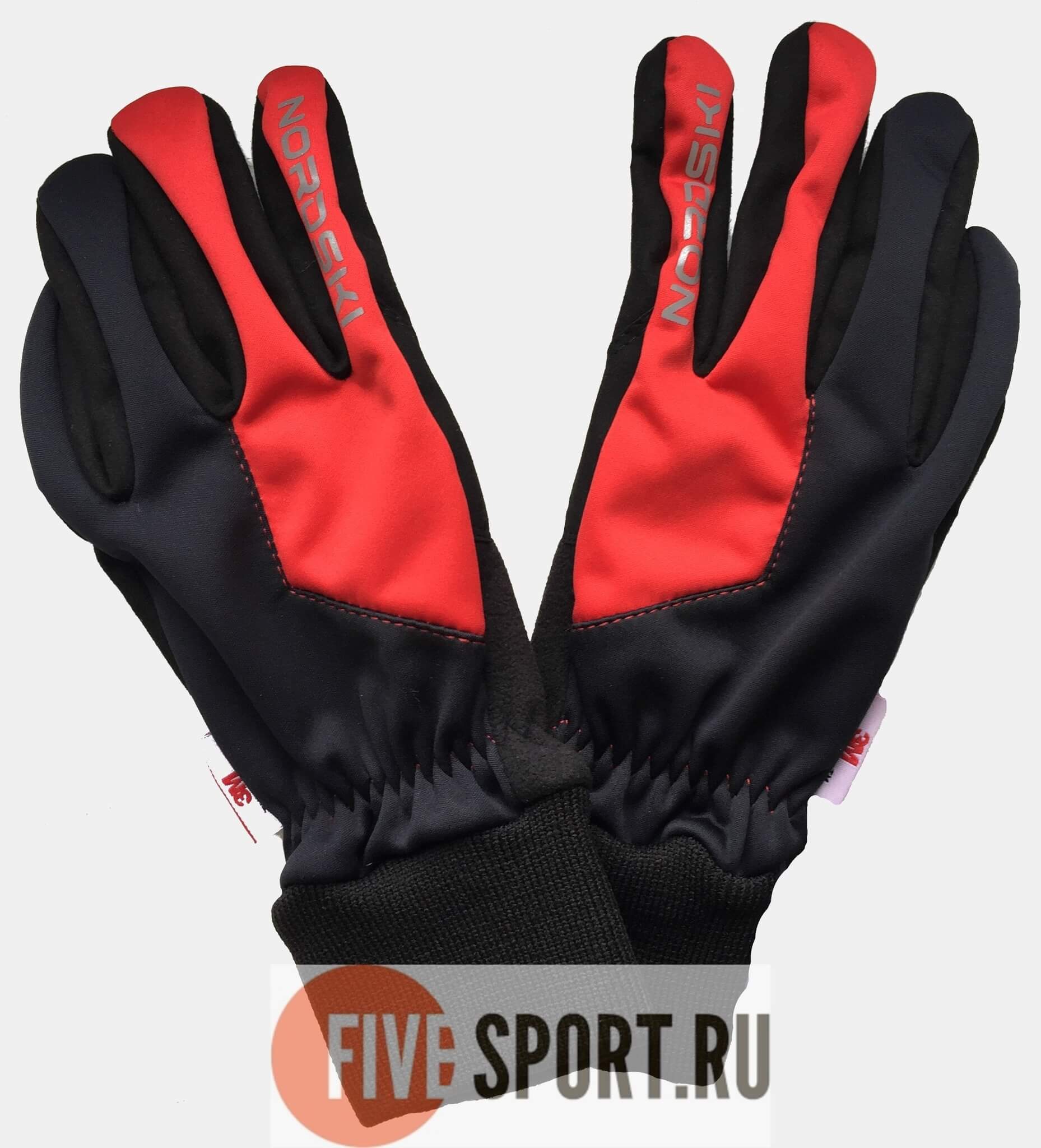 Nordski Jr Motion WS перчатки детские black-red