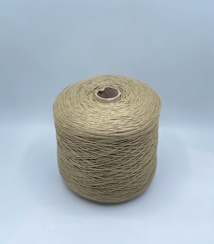 Бобинная пряжа (пр.Италия), art.Cotone, 350м/100 гр. 100%Хлопок, цвет-Сухая осока , арт.34867