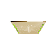 Gessi Colour 57977#246 Внешняя часть душ. системы 500х500 мм, 3 режима, хромотерапия, цвет: Gold PVD фото