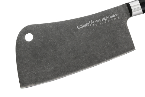 Топорик кухонный 180мм Samura Mo-V Stonewash SM-0040B/K