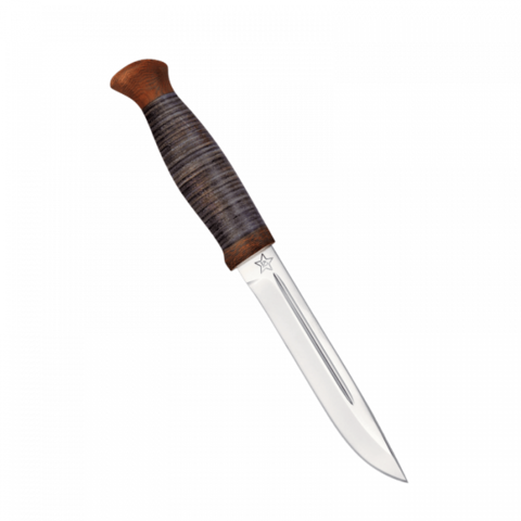 Нож Финка-3, кожа, 95х18
