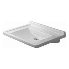 Duravit Starck 3 312700000 Раковина подвесная узкая 700х545 мм. с переливом, с намеч отв под смеситель, цвет белый фото