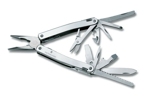 Мультитул Victorinox SwissTool Spirit X, 105 mm, 24 функций, кожаный чехол (3.0224.L)