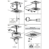 Gessi Colour 57977#246 Внешняя часть душ. системы 500х500 мм, 3 режима, хромотерапия, цвет: Gold PVD