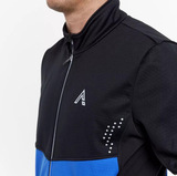 Утеплённый лыжный костюм ArsWear Black-Blue Professional с лямками мужской