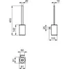 Ideal Standard Conca T4494A2 Туалетная щетка с держателем, для настенного монтажа, квадратный дизайн
