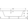 Geberit Renova 554.268.01.1 Ванна угловая 135x135см