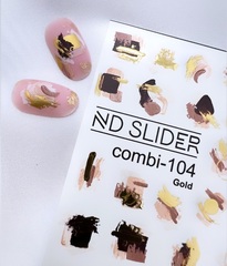 Слайдер-дизайн Nail Design combi -104 (золото)