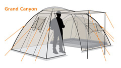 Палатка Canadian Camper GRAND CANYON 4, цвет royal