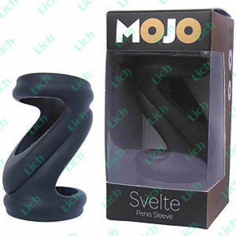 Насадка на фаллос силиконовая черная Molo Svelte