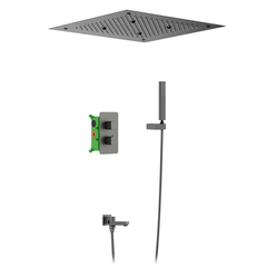 Timo Petruma SX-5019/18SM Душевая система встраиваемая с термостатом, цвет: чёрное золото фото