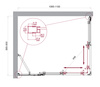BelBagno Luce LUCE-AH-21-110/90-C-CR Душевой уголок, 110x90, цвет: хром