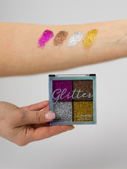 LavelleCollection Тени 4-цветные для век Glitter тон 02 Северное сияние