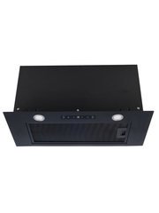 Вытяжка кухонная B-BOX-60GT, фасад окрашенный металл, цвет черный, управление сенсорное + жестами, D150мм (MACBI)