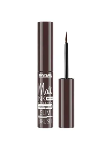 LuxVisage Подводка для глаз Matt INK waterproof BROWN Коричневый