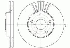 Диск тормозной вентилируемый G-brake  GR-02825