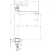 BelBagno BOHEME-LMC-CRM-W0 Смеситель для накладной раковины без донного клапана, хром