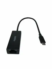 Адаптер RAPOO USB-C to RJ45 XD20-BL, черный (13239)