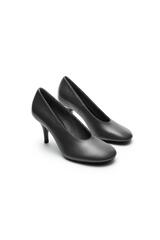 Massimo Dutti Кожаные туфли на высоком каблуке - Limited Edition, серый