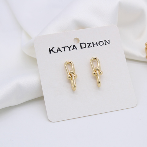 Серьги Katya Dzhon плетение Тиффани