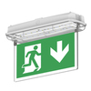 Двухсторонние указатели аварийного освещения Moncato DP628 LED IP65 D-sign с эвакуационным знаком безопасности – общий вид