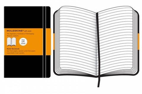 Блокнот Moleskine Classic Soft Large, цвет черный, в линейку