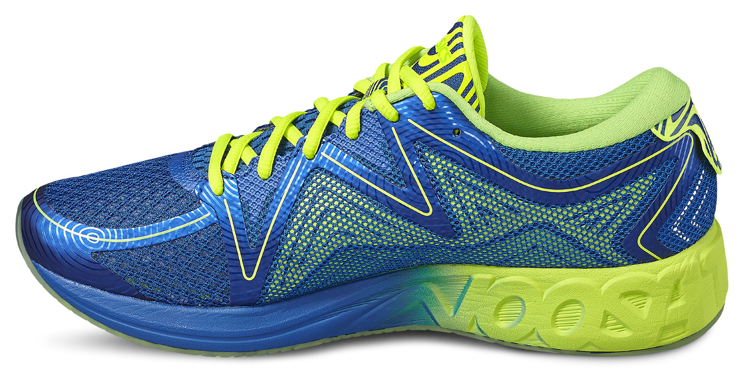 Беговые полумарафонки мужские Asics Noosa Ff синие-зеленые - 5