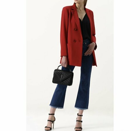 Сумка Saint Laurent College Monogram Medium черный