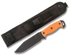 Фото Нож с фиксированным клинком Ontario RD6, углеродистая сталь, рукоять микарта, orange/black