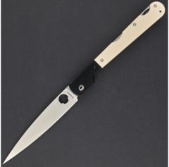 Фото Складной нож Daggerr Corso Cream White G10 Satin, сталь VG-10, рукоять G10 кремовая
